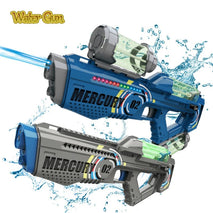 Automatic Summer Electric Water Gun With Light Rechargeable Continuous Firing Party Game Kids Space Splashing Toys For Boys Gift